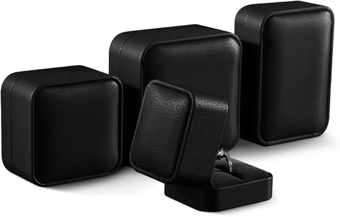 Bracelet Boxes For Jewelry Gift, Leather Bangle Box,Premium Bracelet Holder,Luxury Jewelry Gift Boxes (Black)