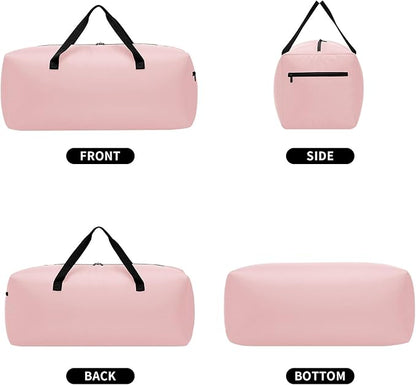 Foldable Duffel Bag 30" / 75L Lightweight Spare Travel Bag with Water Rresistant for Travel-Pink