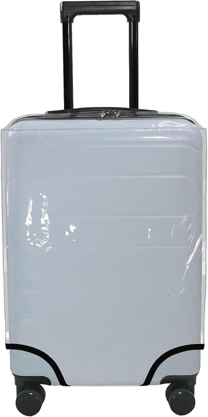 HYPER VENTURE Clear PVC Luggage Cover Full Transparent Suitcase Protector Fits 30 Inch Luggage, XL