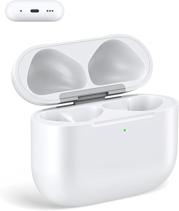 Wireless Charging Case Compatible with Air Pods 4th Generation, USB-C Port Charging Case Replacement for Air Pods 4, Wireless Charging case Replacement with Bluetooth Pairing Sync Button