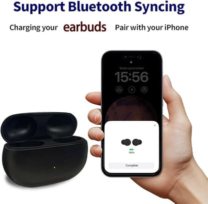 Charging Case Replacement Compatible with Beats Solo Buds (2024), Charger with Bluetooth Pairing Sync Button & 660mAh Built-in Battery (Not Include Earbuds)