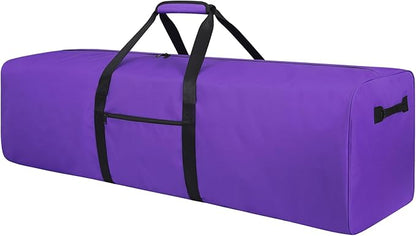 Urbanstand 52 Inch Large Duffle Bag for Travel Camping Sport Equipment Storage Bag with 2-way Lockable Zippers Purple