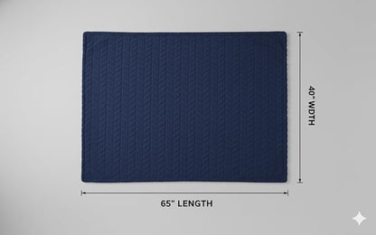 EverSnug Premium Travel Blanket Pillow - Soft 2 in 1 Airplane Blanket with Soft Bag Pillowcase, Hand Luggage Sleeve and Backpack Clip (Navy Blue)