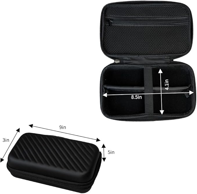 Hard Travel Case for Hair Clippers, Hair Cutting Barber Supplies Holder, Trimmer Organizer Storage Bag for Ufree/Hatteker/Oneisal/Wahl 5Star/Andis Men Razor Guard Grooming Kits (Black)