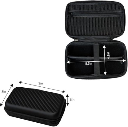 Hard Travel Case for Hair Clippers, Hair Cutting Barber Supplies Holder, Trimmer Organizer Storage Bag for Ufree/Hatteker/Oneisal/Wahl 5Star/Andis Men Razor Guard Grooming Kits (Black)