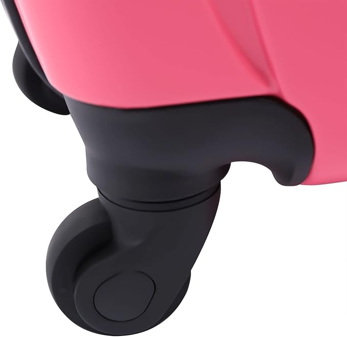 CNCEST 20"/24" Kid's Ride-on Travel Suitcase,Travel Rolling Luggage with Wheels Carry Trolley Luggage with Password Lock,Children's Ride On (20“ Purplish red)