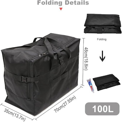 Travel Duffle Bag,Large Storage Bags,Foldable Weekender Bag,Overnight bag,Heavy Duty Travel Bag,Reinforced Carry Straps Gmy Dance Bag for Men And Women Camping,Moving,Hospital