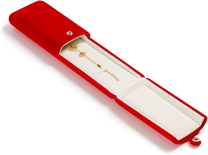 Oirlv Red Jewelry Gift Box Necklace/Long Chain Storage Boxes