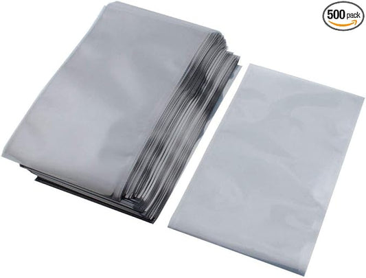 APQ Static Shielding Bags 10 x 14, Grey Electrostatic Bags Pack of 500, Open Ended Heat Sealable Bags 10x14, Transparent Material, Great for Electronical Sensitive Components