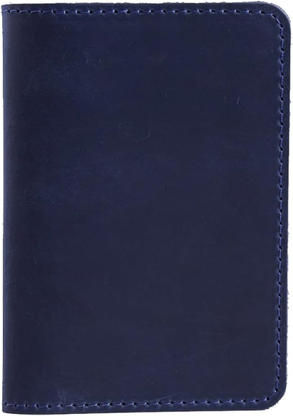 INCARNE US Leather Passport Holder for Travel - Passport Case - Passport Wallet for Men - Passport Cover for Women Sleeve Protector - Travel Essentials Vacation Luggage Travel Gifts - Vintage Blue