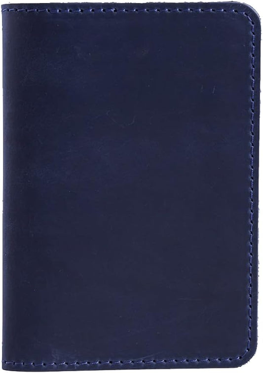 INCARNE US Leather Passport Holder for Travel - Passport Case - Passport Wallet for Men - Passport Cover for Women Sleeve Protector - Travel Essentials Vacation Luggage Travel Gifts - Vintage Blue