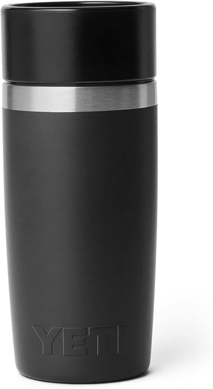 YETI Rambler 12 oz Travel Bottle, Stainless Steel, Vacuum Insulated with Leakproof Commuter Cap, Black