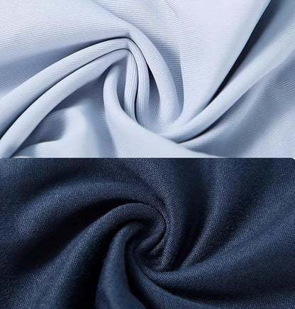 Memory Foam Travel Neck Pillow - Ergonomic & Compact Design for Airplane, Car Rides and Long Journeys (Blue)