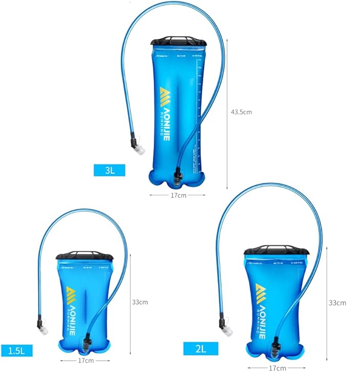 AONIJIE Hydration Bladder 1.5L Water Reservoir, Leakproof Water Storage Bladder Bag, BPA Free, Large Opening, for Hiking Camping Running