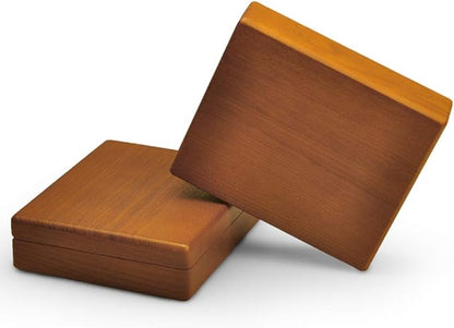 Oirlv Solid Wood Ring Jewelry Box Organizer Earrings Jewelry Drawer Organizer Tray with Lid (Grey Flat Box)