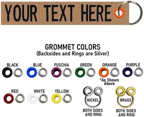 Custom Double Sided Grommeted Crate/Luggage Tags, Over 50 Fabrics, Made of Name Tape Material