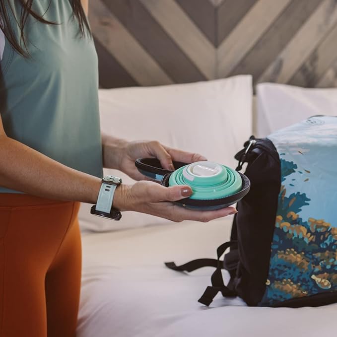 HYDAWAY Travel Case for Collapsible Bottles, Bowls & Cups - Protective Storage with Carabiner Clip - Durable, Water-Resistant, TSA-Friendly