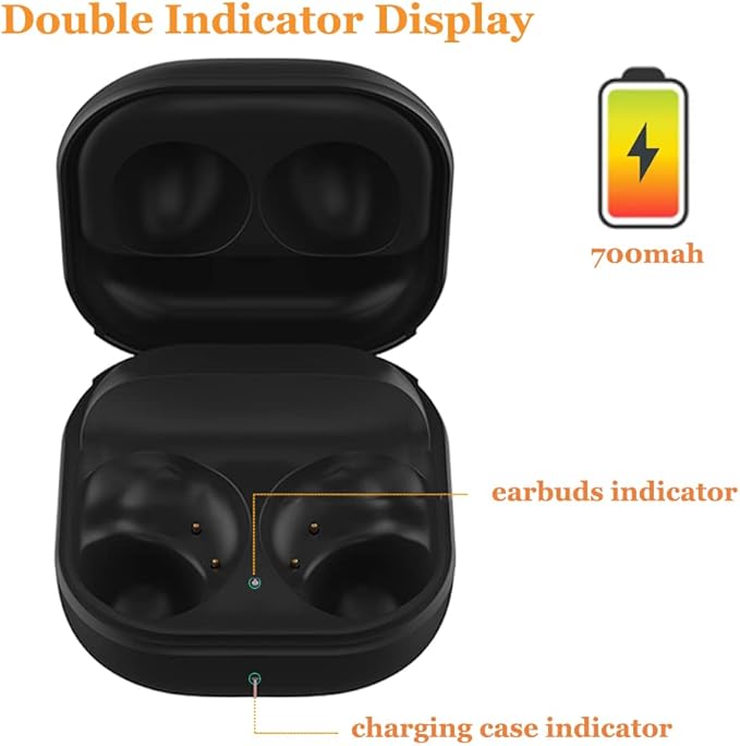 Threeeggs for Galaxy Buds 2 Charging Case, Replacement Charger Station Cradle Charge Box with USB-C Cable Cord for Samsung SM-R177 Earbuds
