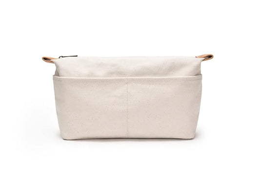 Insert Storage Bag Purse Organizer and Cosmetic Travel Bags for Women Makeup Bag with Compartments Three Sizes Cotton Canvas built-in compartments functiona and fashionable