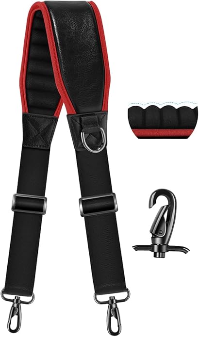 Shoulder Strap 79" Universal Handbag Strap with Ultra-thick Fixed Padded and Dual Balanced Adjustable Buckles Crossbody Strap