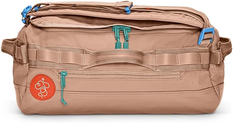 Baboon to the Moon Go-Bag Mini Duffle Bag - Detachable Straps, Stylish, Compact, TSA Approved Carry On Travel Duffel Bag in Multiple Colors, Durable, Water Resistant for Men and Women (Maple Sugar)