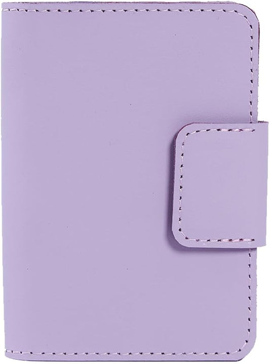 Passport Holder for Travel with AirTag - Travel Passport Wallet Compatible with Airtag Passports Cover with Card Slots & Note Compartment, Magnetic Closure, Genuine Leather, Classic Fuchsia