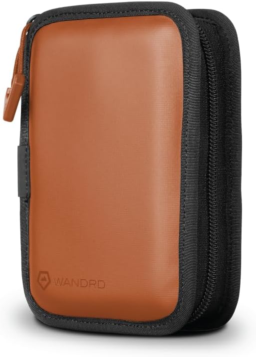 WANDRD Memory Card Case - Durable SD, Micro SD Card Holder for Creators | Camera Accessories & Electronics Organizer for Travel (Sedona Orange)