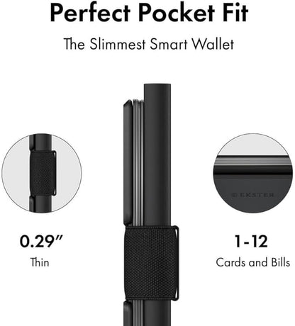 Ekster Aluminum Cardholder Wallet for Men | Metal Wallets with RFID Blocking Layer | Slim & Minimalist Aluminum Wallet with Push Button for Quick Card Access