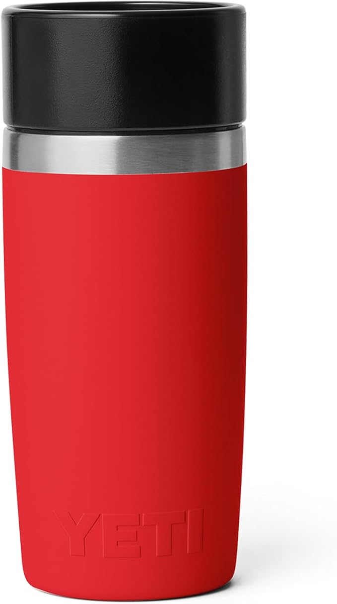 YETI Rambler 12 oz Travel Bottle, Stainless Steel, Vacuum Insulated with Leakproof Commuter Cap, Rescue Red
