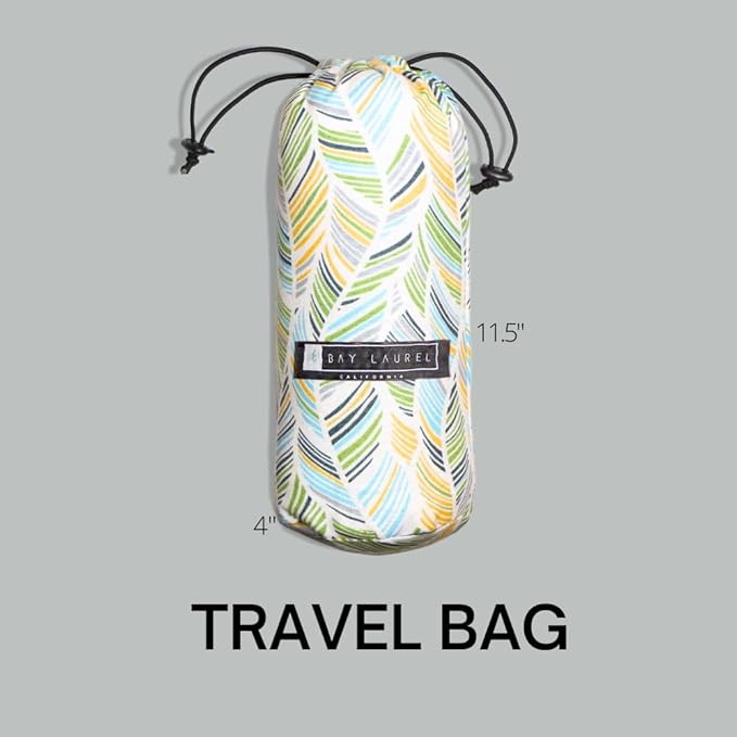 BAY LAUREL Turkish Beach Towel with Travel Bag 39 x 71 Quick Dry Sand Free Lightweight Large Oversized Towels Light