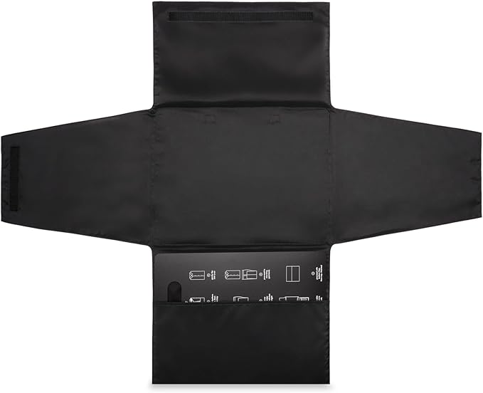 Briggs & Riley Garment Folder - Travel Essentials for Men & Women, Shirts, Pants, & Clothes Carrier, Wrinkle Reducing, Includes Folding Board - Travel Essentials, Black