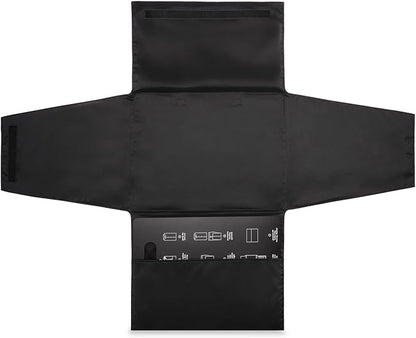 Briggs & Riley Garment Folder - Travel Essentials for Men & Women, Shirts, Pants, & Clothes Carrier, Wrinkle Reducing, Includes Folding Board - Travel Essentials, Black