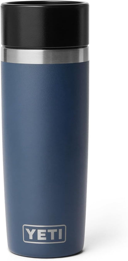 YETI Rambler 16 oz Travel Bottle, Stainless Steel, Vacuum Insulated with Leakproof Commuter Cap, Navy