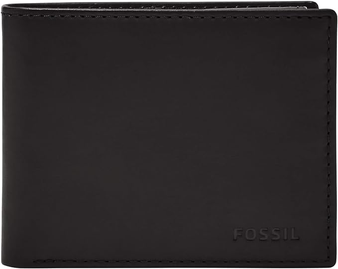 Fossil Men's Derrick Leather RFID-Blocking Bifold Passcase with Removable Card Case Wallet