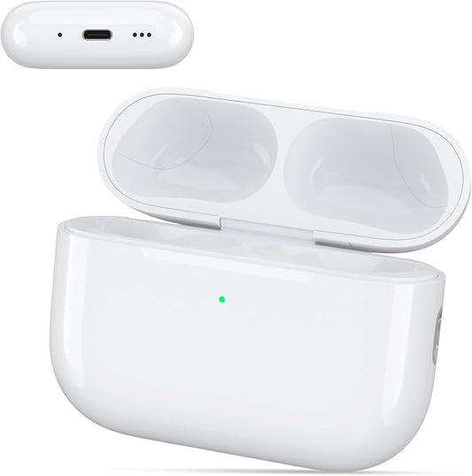 2026 Upgraded Wireless Charging Case Replacement | for AirPods Pro 3rd Generation | USB-C Port Airpods Pro 3 Charging Case Replacement | Bluetooth Pairing Sync Button | No Earbuds