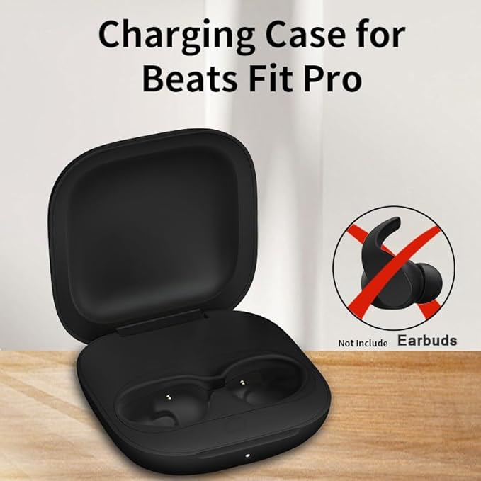 Charging Case Replacement for Beats Fit Pro, 700mAh Portable Replacement Charger Case with Bluetooth Pairing Sync Button (Earbuds Not Included)