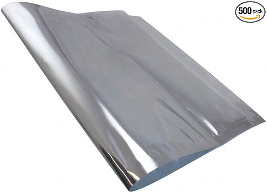 APQ Pack of 500 Static Shielding Bags 10 x 30. Grey Electrostatic Bags 10x30. Open Ended Heat Sealable Bags. Transparent Material. Great for Electronical Sensitive Components.