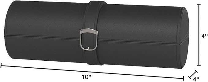 Travel size round Watch, Cufflinks and Jewelry Box and Organizer (Fabulous)