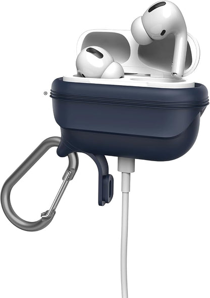 Catalyst Waterproof Case for AirPods Pro 2nd Generation and AirPods Pro 1st Generation - Wireless and USB-C Charging Compatible, One Piece Design, High Drop Protection Case with Carabiner