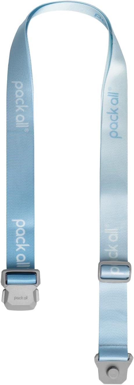 pack all Magnetic Quick-Release Luggage Strap for Travel, Adjustable Suitcase Belt with Anti-Burst Magnetic Buckle, Heavy-Duty Travel Accessories for 18-32 Inch Suitcases (Blue)