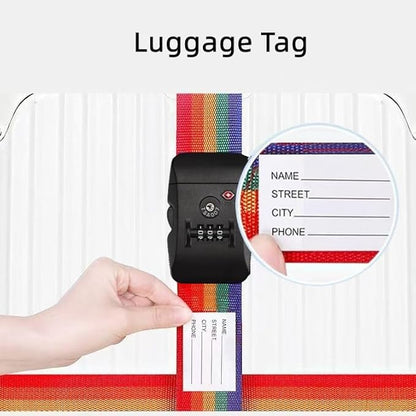 Travel Luggage Strap Adjustable Suitcase Packing Belt with TSA Combination Lock
