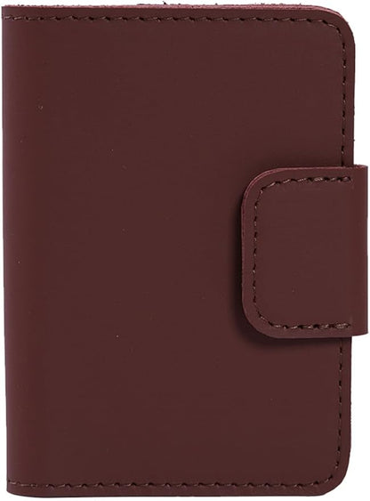 Passport Cover Leather - Travel Passport Wallet Compatible with Airtag Passports Cover with Card Slots & Note Compartment, Magnetic Closure, Genuine Leather, Classic Brown