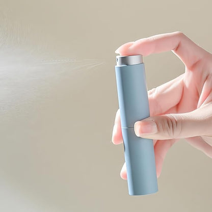 LUEXBOX 3 Pack Refillable Perfume Bottle for Travel, 8ml Atomizer Fragance Spray Pump, Pocket Size Mist Dispenser, Leafproof Scent Sprayer (White+Pink+Blue)