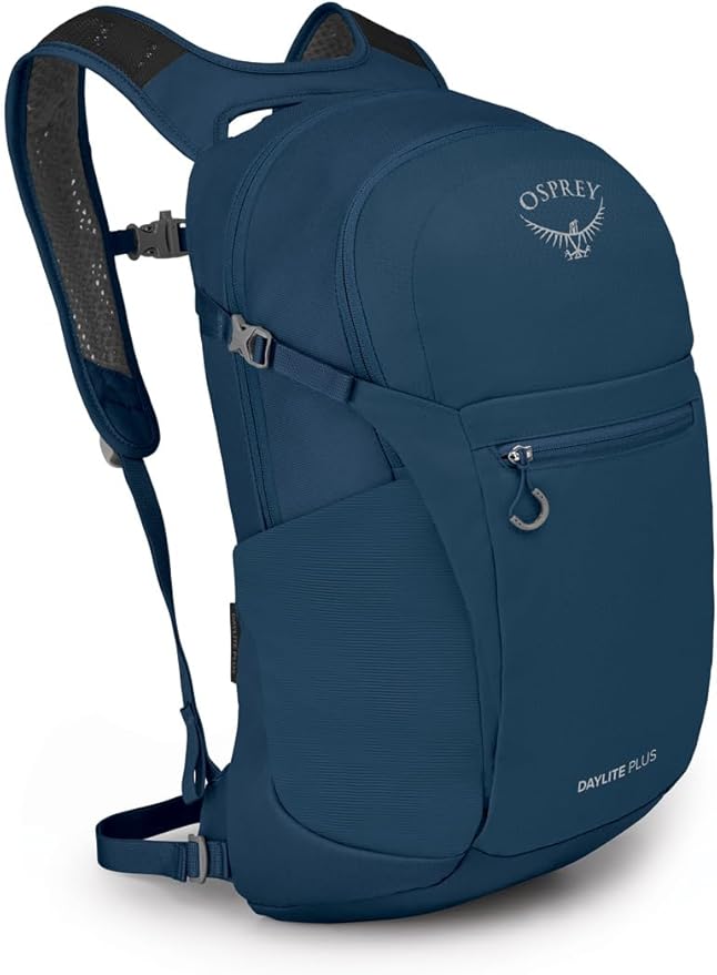 Osprey Daylite Plus Commuter Backpack – Lightweight, Everyday Pack with Laptop Sleeve and Water Bottle Pockets – Ideal for Work, School, and Travel with Versatile Storage Options, Wave Blue