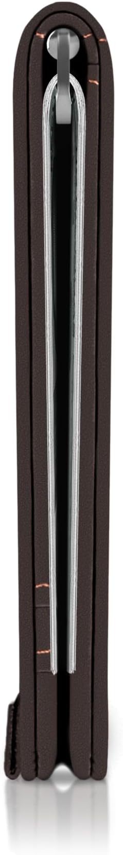 Kings Loot Money Clip Slim Minimalist Wallet for Men – RFID Blocking Leather Design with Money Clip – Front Pocket Bifold Holds 12 Cards – Stylish & Compact Wallets (Truffle)