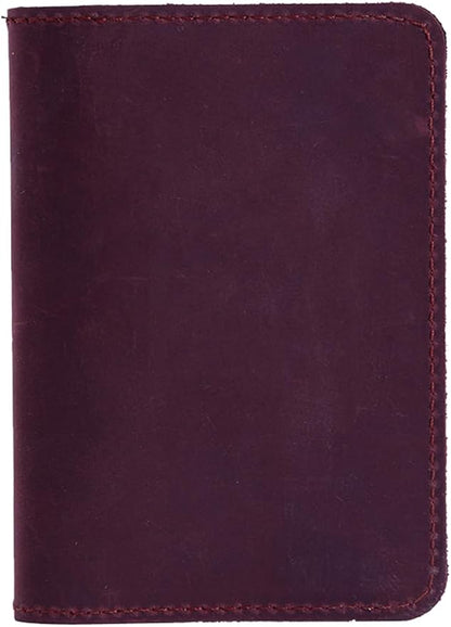 INCARNE US Leather Passport Holder for Travel - Passport Case - Passport Wallet for Men - Passport Cover for Women Sleeve Protector - Travel Essentials Vacation Luggage Travel Gifts - Vintage Burgundy