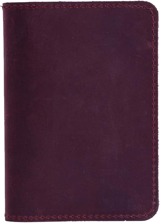 INCARNE US Leather Passport Holder for Travel - Passport Case - Passport Wallet for Men - Passport Cover for Women Sleeve Protector - Travel Essentials Vacation Luggage Travel Gifts - Vintage Burgundy