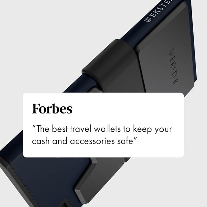 Ekster Aluminum Cardholder Wallet for Men | Metal Wallets with RFID Blocking Layer | Slim & Minimalist Aluminum Wallet with Push Button for Quick Card Access