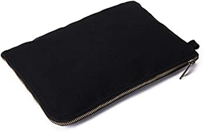 Zipper Pouch Storage Bag Simple and Stylish Women's Cosmetic and Travel Bag (Black-improved-3)