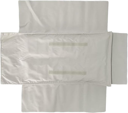 Jewelry Roll Organizer for 16 Necklaces 55cm x 29cm Necklace Organizer Ideal for Travel and Storage (Beige)